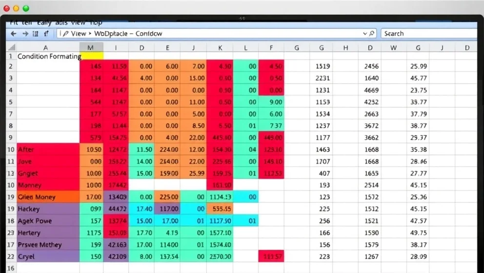 Färga Excel-celler efter värdet i andra celler